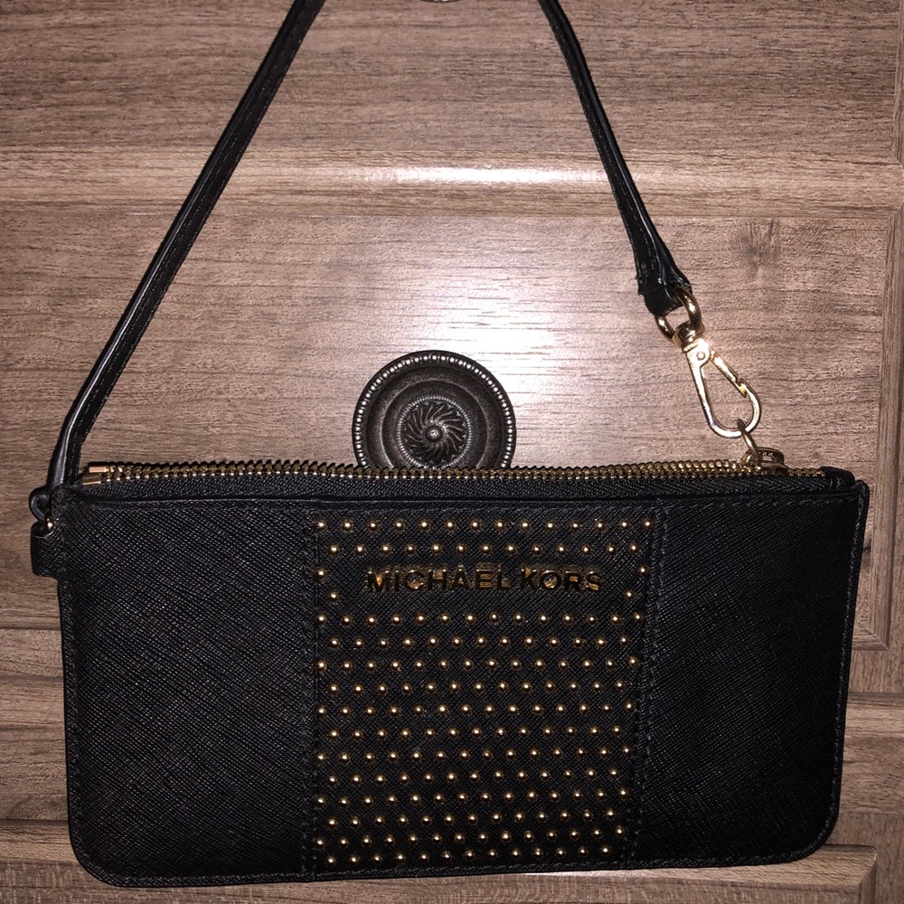 Studded Michael Kors wristlet